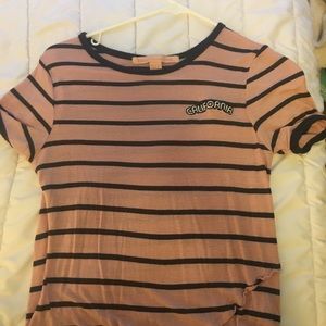 stripped California tee